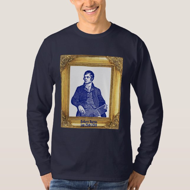 T-shirt Robert Burns Royal Stewart Plaid 25 janvier (Devant)