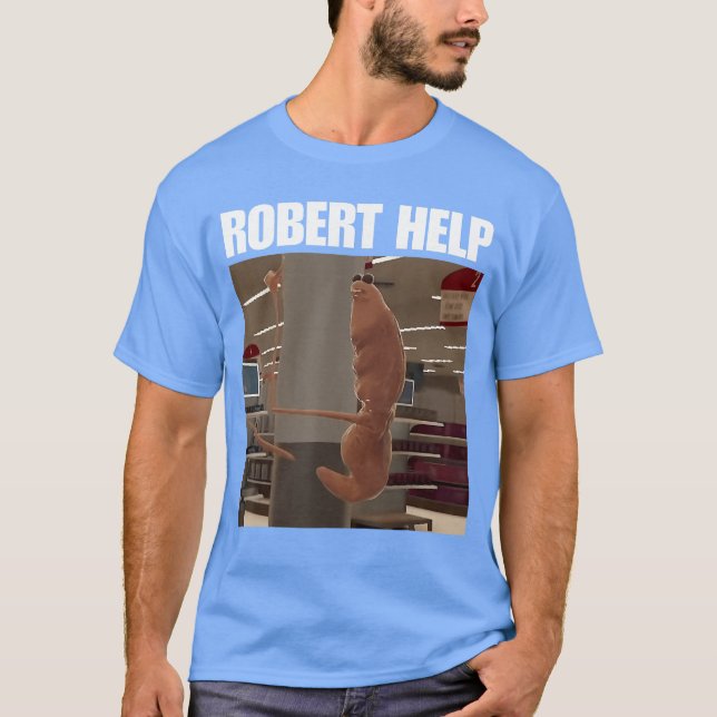 T-shirt Robert Help Marcushe Worm vintage (Devant)