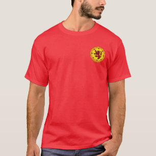 T-shirt Robert la chemise de joint de rouge et d'or de