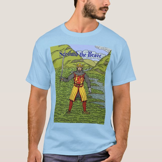 T-shirt Robert le Bruce Écosse la Brave (Devant)