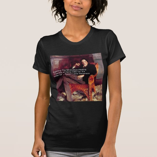T-shirt Robert Louis Stevenson & Citation CBD est de l'Hui (Devant)