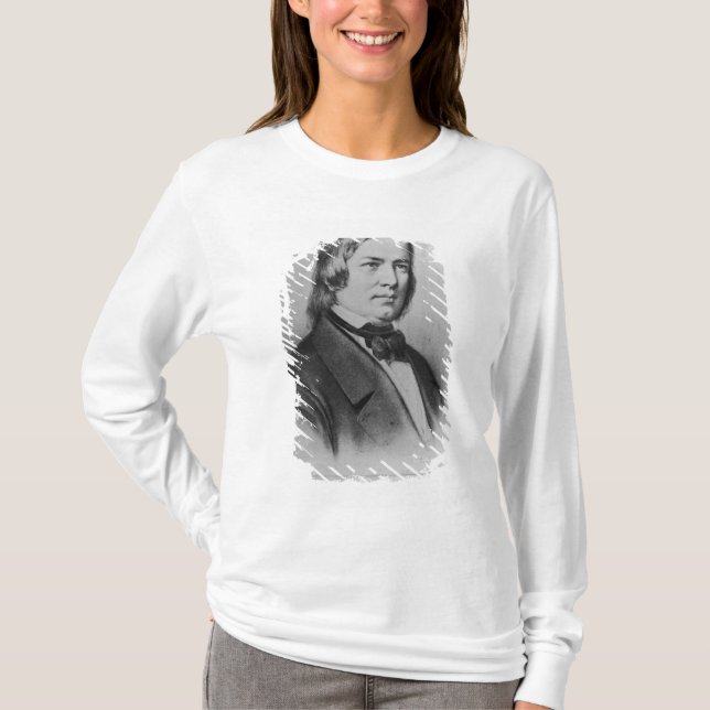 T-shirt Robert Schumann a gravé d'une photographie (Devant)