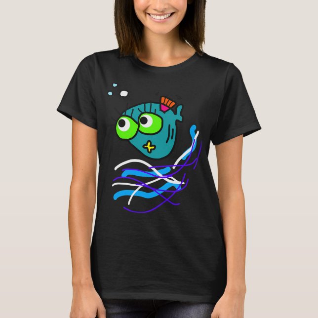 T-shirt Roberto, le poisson qui aime les bulles (Devant)