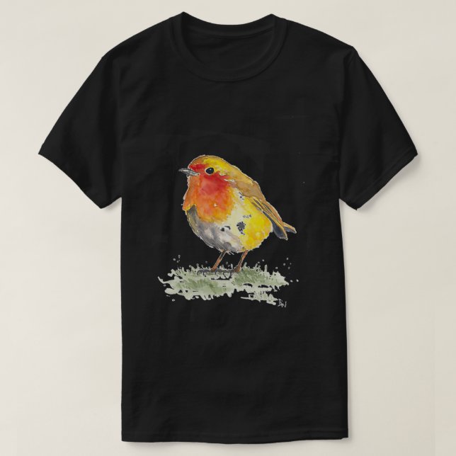 T-shirt Robin Bird Motif (Design devant)