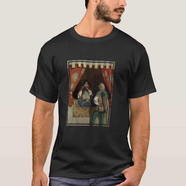 T-shirt Robin des Bois rencontrant la Vierge Marian (Devant)