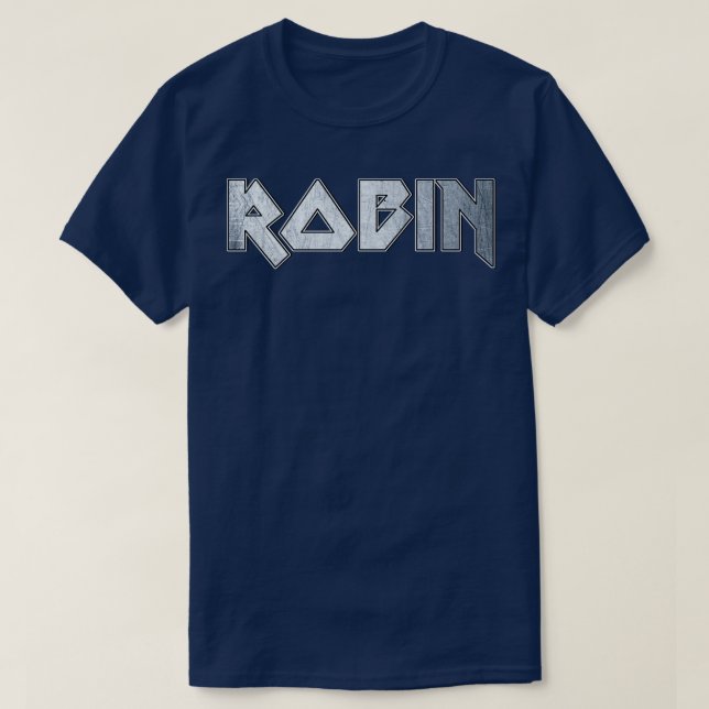 T-shirt Robin en métal lourd (Design devant)