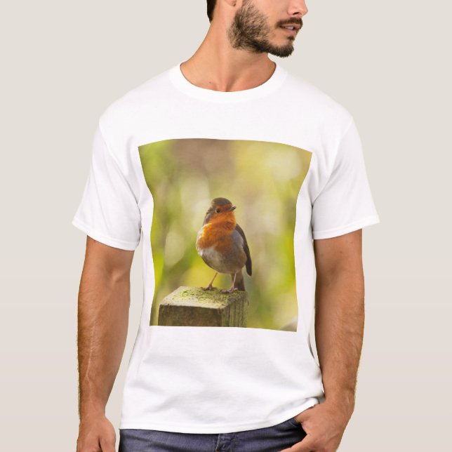 T-shirt Robin red breast bird (Devant)