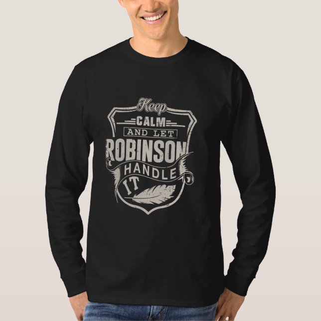 T-shirt Robinson Nom Chemise Robinson Nom Anniversaire (Devant)
