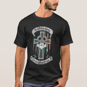 T-shirt Robinson nom famille irlandais Américains drapeau 