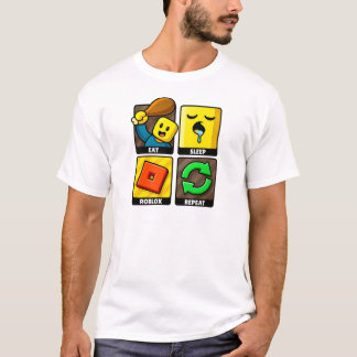 T-shirt Roblox Manger Dormir Répéter Drôle de Joueur