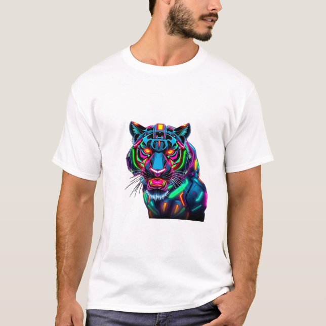 T-shirt Robo Tiger Tee brillant (Devant)