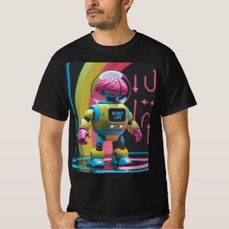 T-shirt Robo Vie Cerveau Tee