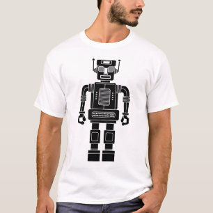 T-shirt Robot 270620/04 - Noir et blanc