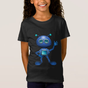 T-Shirt Robot bleu