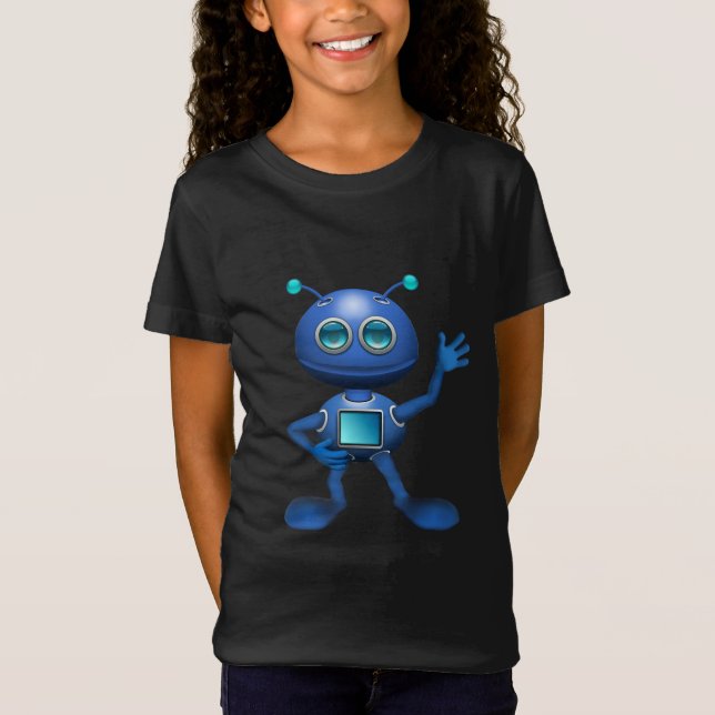 T-Shirt Robot bleu (Devant)