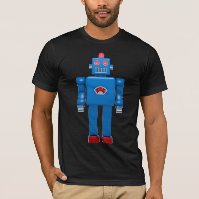 T-shirt Robot bleu 02 (Devant)