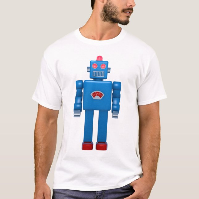 T-shirt Robot bleu 02 (Devant)