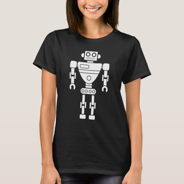 T-shirt Robot Builder Droid Ingénieur Robotique Science Fi (Devant)