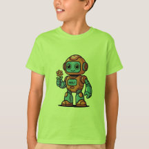 T-shirt Robot Cartoon pour enfants