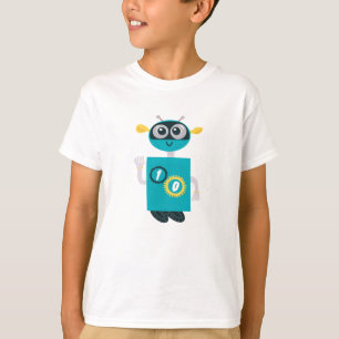 T-shirt Robot Cool Anniversaire Garçons Âge Personnalisé