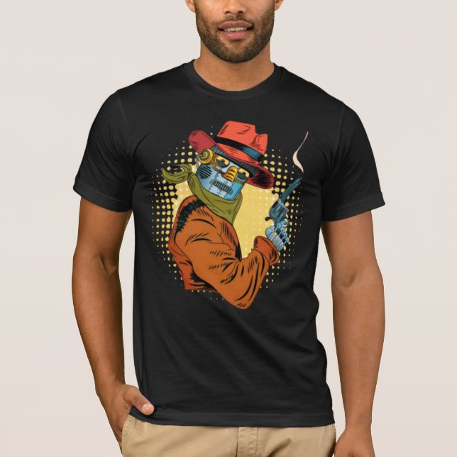 T-Shirt Robot cow-boy  (Devant)