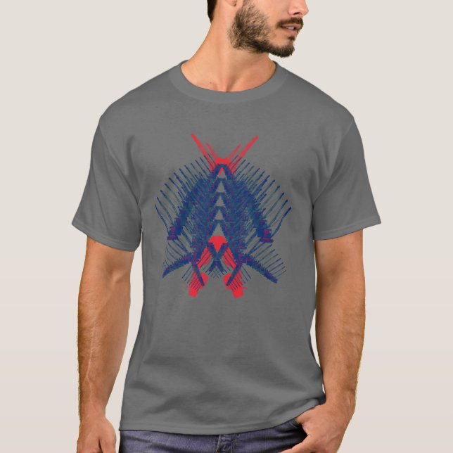 T-shirt Robot Crane Homme de grue Whimsical Opérateur de g (Devant)