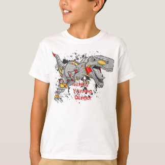 T-shirt Robot Cyborg Tyrannosaurus Chemise Dinosaur