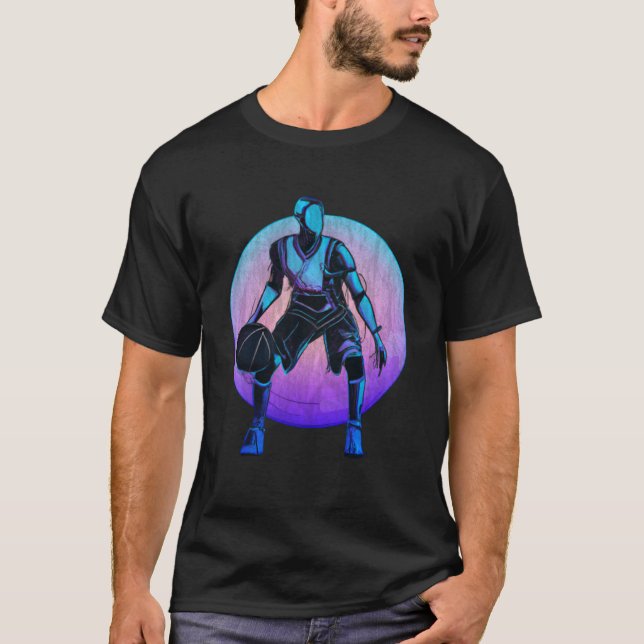T-shirt Robot de basketball Style Graffiti (Devant)
