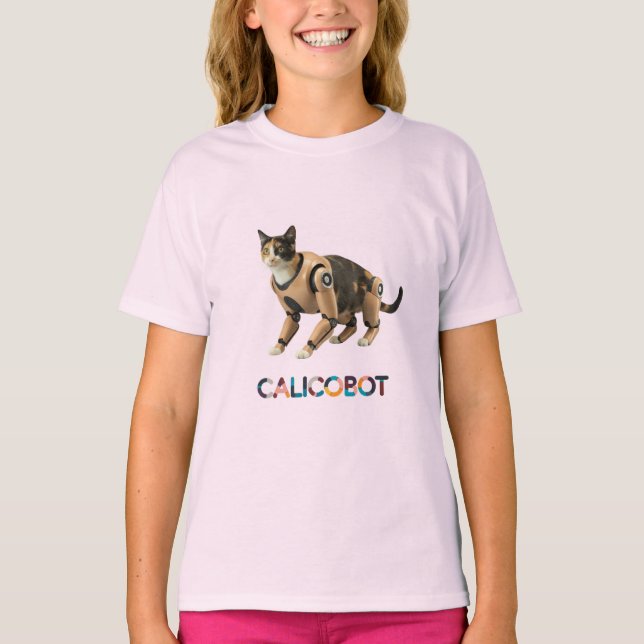 T-shirt Robot de chat Calico (Devant)
