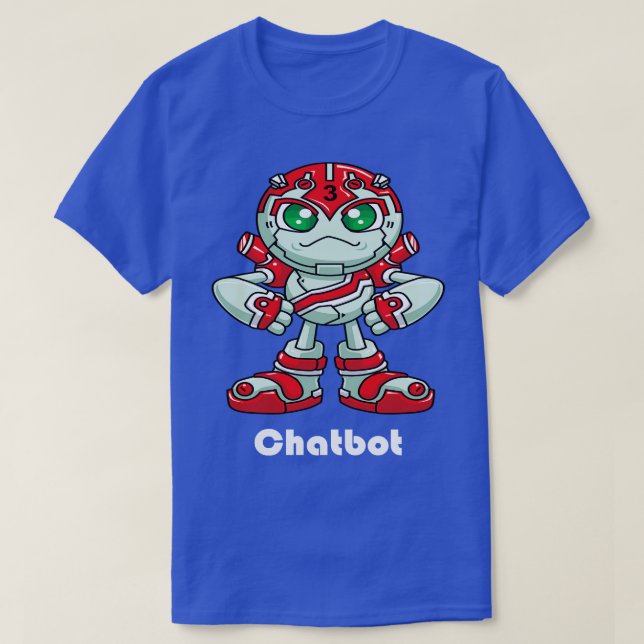 T-shirt Robot de Chatbot 2 (Design devant)