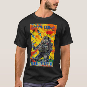 T-shirt Robot de missile vintage Graphic Japonais Rétro Vi