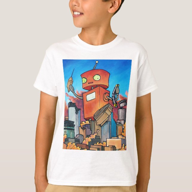 T-shirt Robot de monstre (Devant)