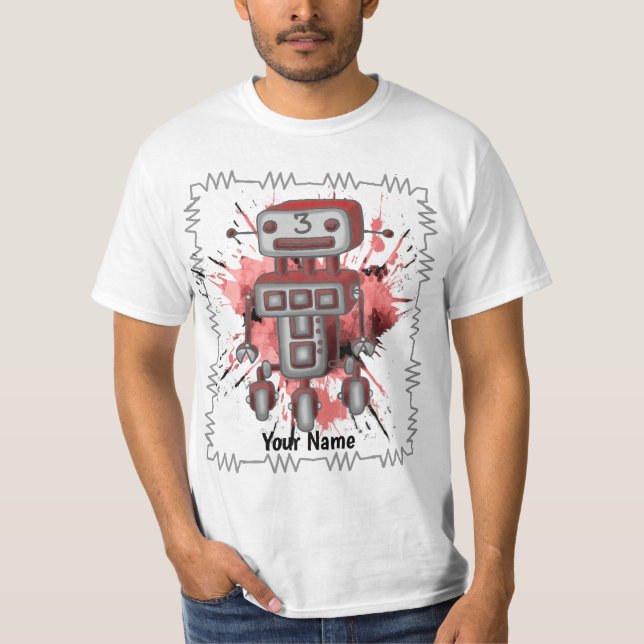 T-shirt Robot de science-fiction trois  (Devant)
