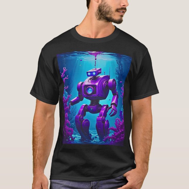 T-shirt Robot de scoutisme sous-marin (Devant)