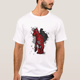 T-shirt Robot de ventre balloné