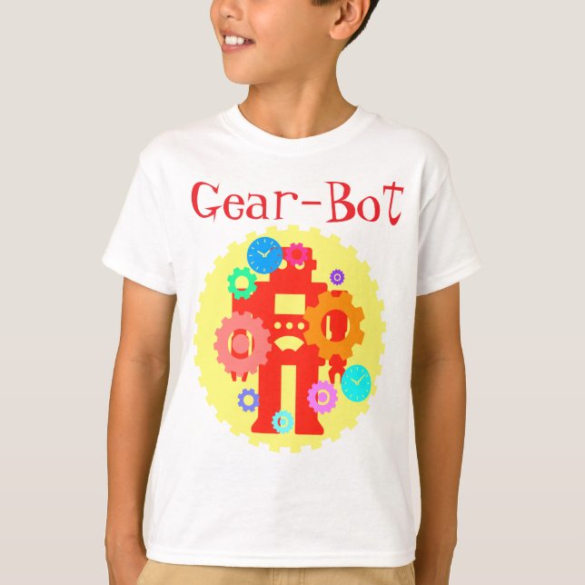 T-shirt Robot d'engrenage (Devant)