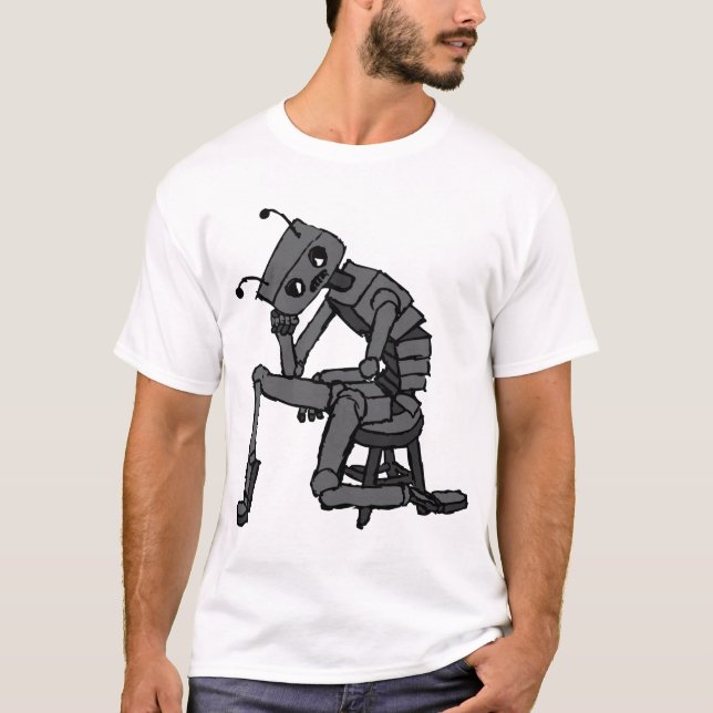 T-shirt Robot déprimé (Devant)