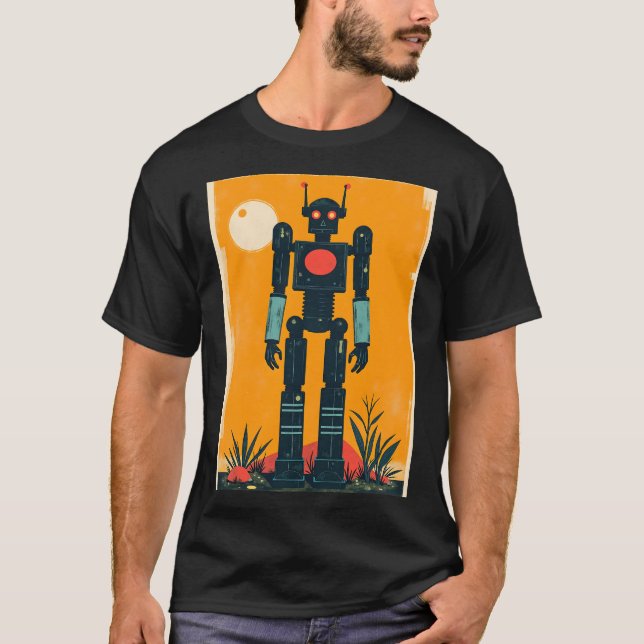 T-shirt Robot des années 50 (Devant)