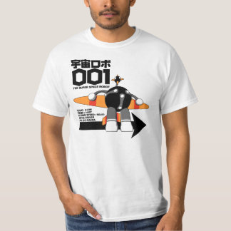T-shirt Robot d'espace superbe 001