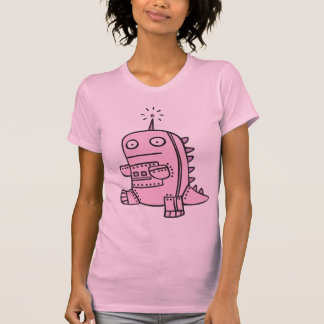 T-shirt Robot Dino - rose
