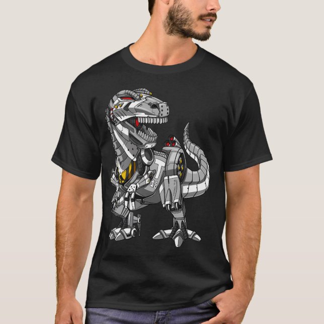T-shirt Robot Dinosaure T-Rex (Devant)