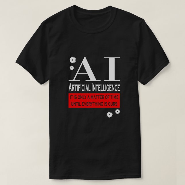 T-shirt Robot d'intelligence artificielle 5 (Design devant)