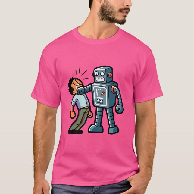 T-shirt Robot en colère (Devant)