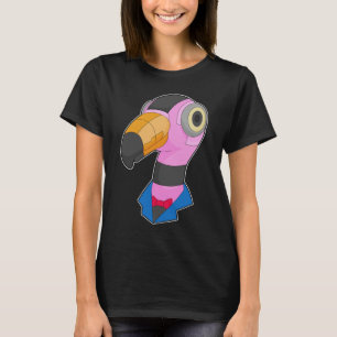 T-shirt Robot Flamant rose