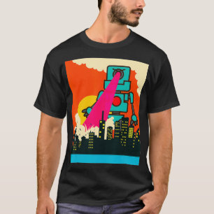 T-shirt Robot géant Laser City Robots rétro Bataille robot