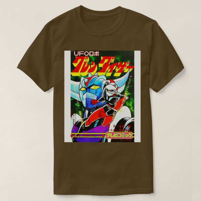 T-shirt Robot Grendizer Goldrake Goldorak Duke Fuite (Design devant)