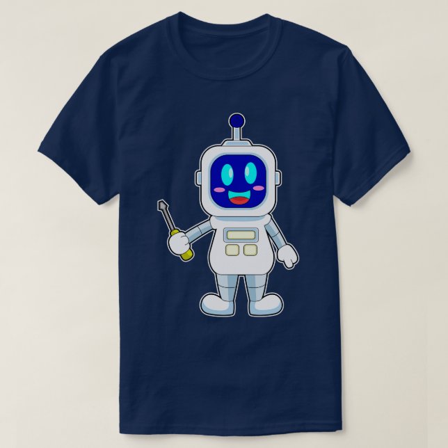 T-shirt Robot Handyman tournevis (Design devant)