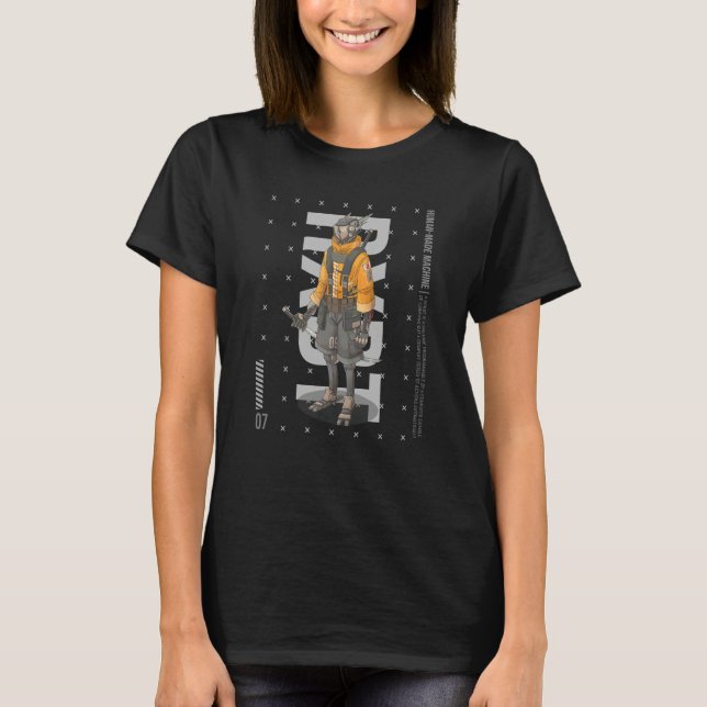 T-shirt Robot Humain Futuriste Illustré (Devant)