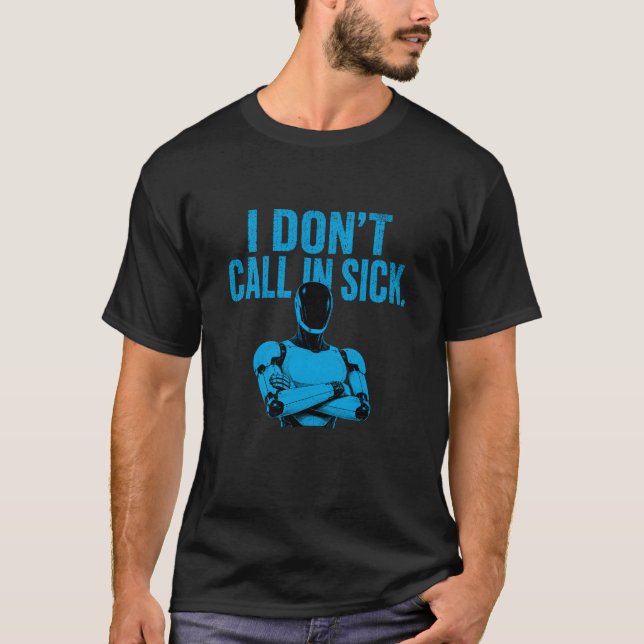 T-shirt Robot IA humanoïde, bot Tesla (Devant)