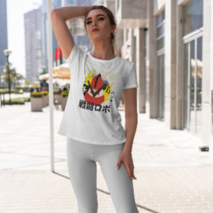 T-shirt Robot japonais avec feu